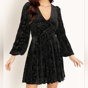 Burned Velvet Fossils Romance Dress